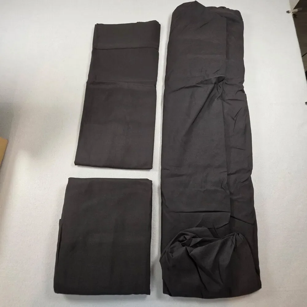 Full Size Microfiber Bed Sheets – Black Sheet Set